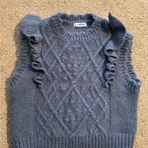 Mayoral Cable Knit Sweater Vest Size 5
